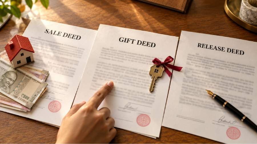 Featured image for "Sale Deed vs. Gift Deed vs. Release Deed: What's the Difference?"