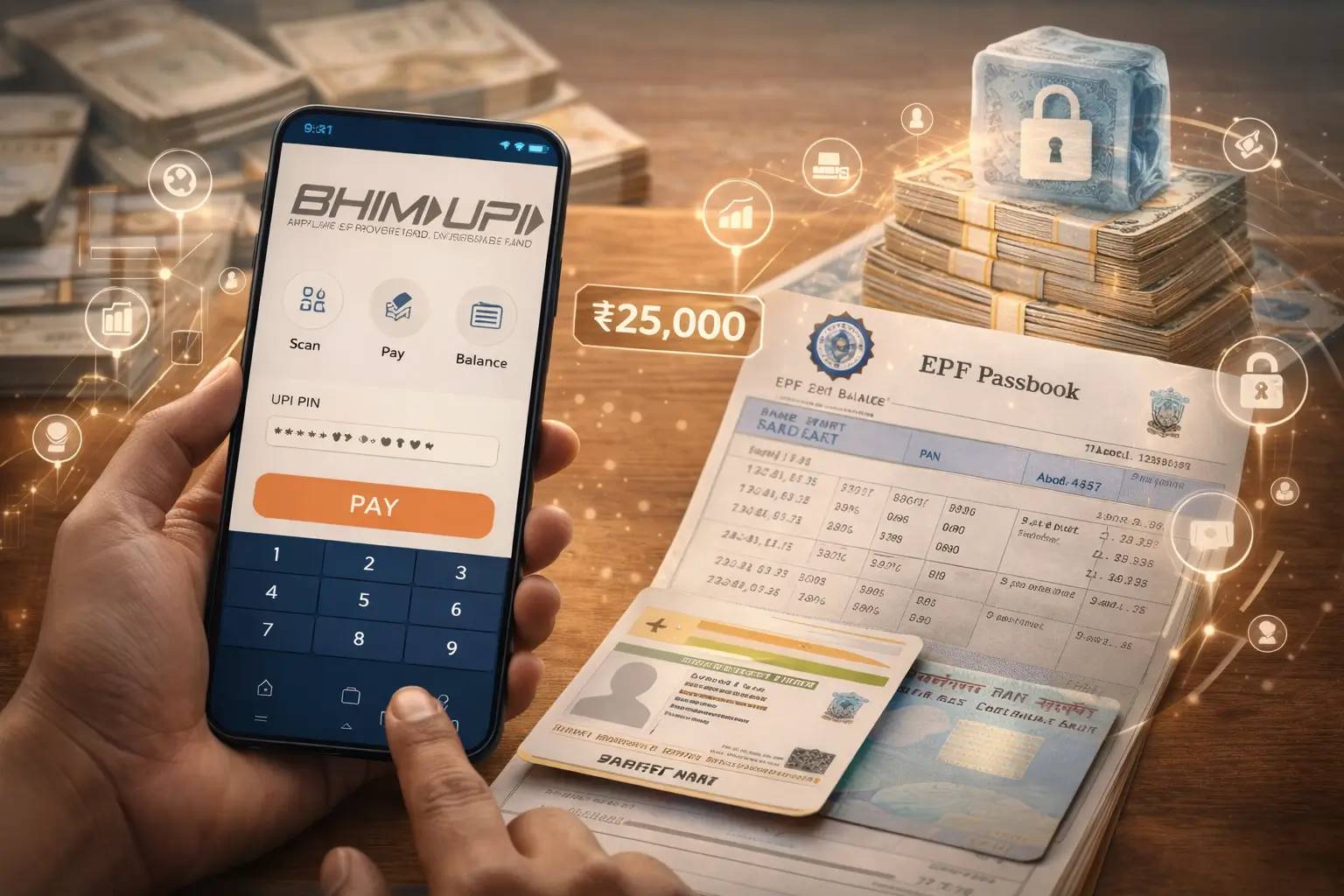 EPFO Members Can Withdraw PF via UPI by April: New Rules, Frozen Balance, Limits and What It Means for You