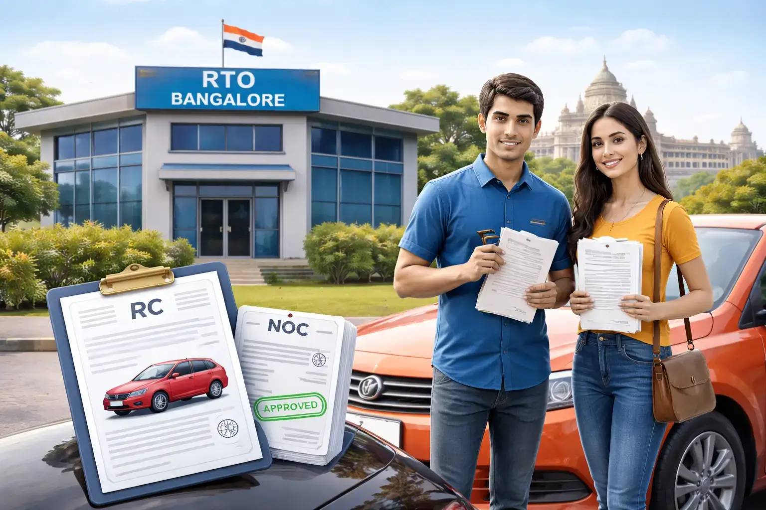 Vehicle No Objection Certificate (NOC) & Re-Registration in Bangalore - Complete guide .